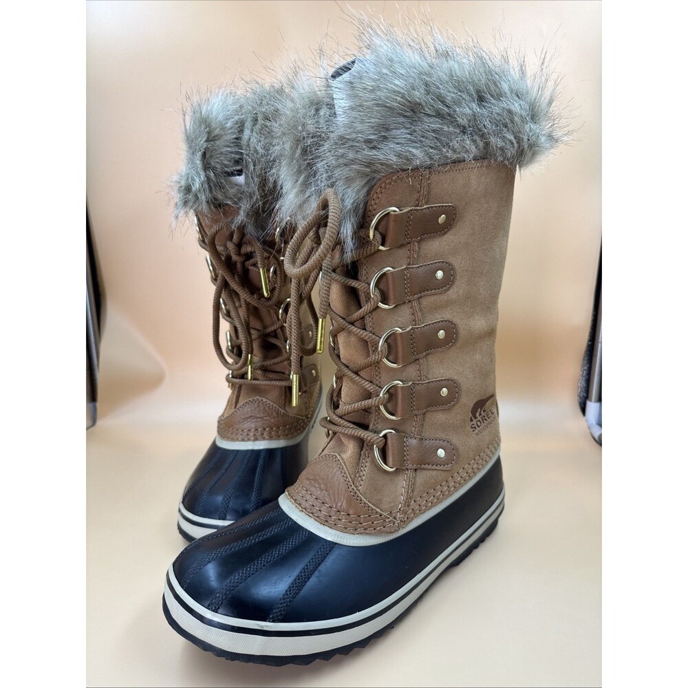 Sorel Joan of Arctic Women's Waterproof Insulated Winter Boots Beige Size 9